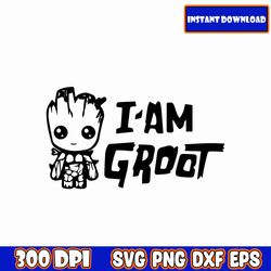 I Am Groot Svg, Baby Groot Svg For Cricut, Groot Png, Groot Clipart, Groot For Shirt Pocket, Svg Bundle, Svg For Cricut