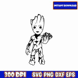 baby groot, i am groot, guardians of the galaxy, marvel, sticker, bumper, decal, truck, car, vehicle, gift, birthday