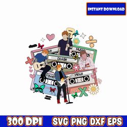 ed sheeran png, retro ed sheeran cassettes png, ed sheeran 2023 world tour, 2023 mathematics america tour png, tour 2023
