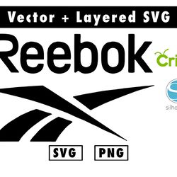 reebok svg & png files for cricut machine , anime svg , manga svg , goku svg