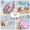Set of 4 crochet toys: Hippo, Duck, Cat, Doll