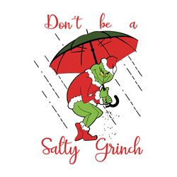salty grinch svg, silhouette svg fies