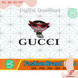 powerpuff girl gucci svg, gucci svg, powerpuff girl svg, gucci brand svg