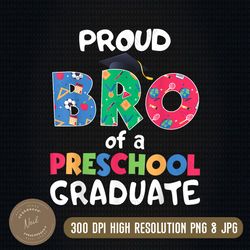 proud brother of a pre-k grad 2023 png, proud brother png, prek graduate 2023 png, pre-k graduation 2023