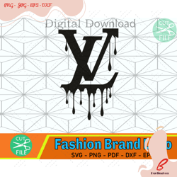 louis vuitton dripping svg, louis vuitton svg, dripping logo lv, dripping lv