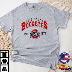 NCAA Ohio State Buckeyes Est. Crewneck, NCAA Shirt, NCAA Ohio State Buckeyes Hoodies, Unisex T Shirt