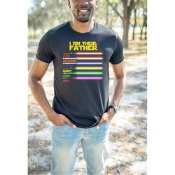 personalized i am their father shirt gift for father's day, custom father shirt, custom kids names t-shirt, dad shirt, s