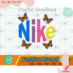 nike colorful butterfly svg, nike svg, butterfly svg, nike air svg, just do it, logo svg