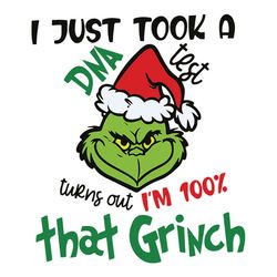 i'm 100 that grinch svg, silhouette svg fies