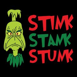 stink stank stunk grinch svg, silhouette svg fies