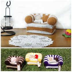 crochet pattern armchair for tissue box