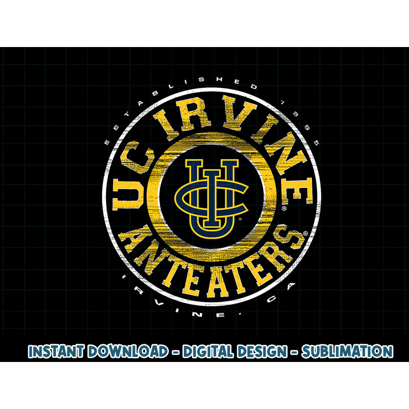 Cal Irvine Anteaters Showtime Logo Officially Licensed Black  .jpg