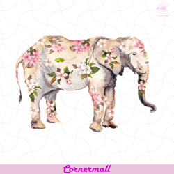 elephant flowers png, trending png, animal png, elephant png, elephant gift png, flower png