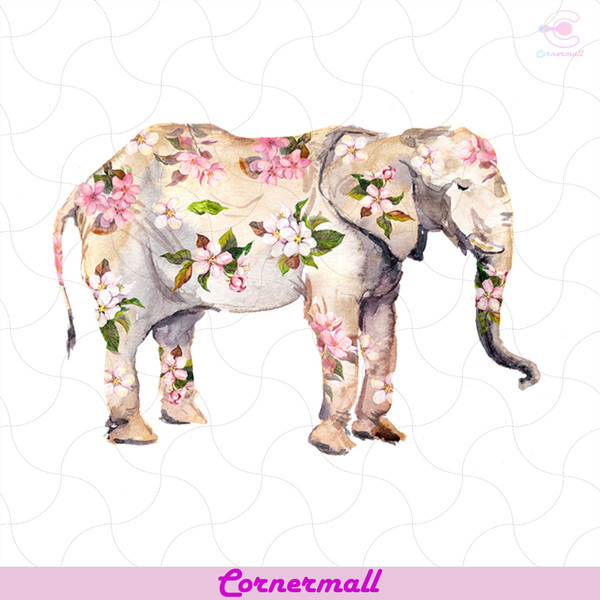 Elephant Flowers Png, Trending Png, Animal Png, Elephant Png - Inspire