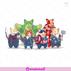 the corgi avengers png, trending png, corgi png, avengers png, corgi avengers png, corgi dog png