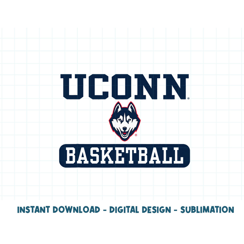 Connecticut Huskies Basketball Logo Officially Licensed  .jpg