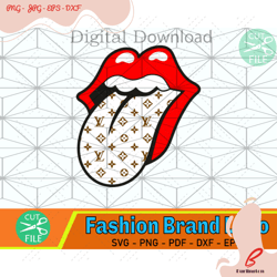 lips tounge louis vuitton svg, lips svg, louis vuitton svg, lv fashion svg, logo brand svg