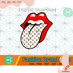 lips tounge louis vuitton disney svg, lips svg, louis vuitton svg, lv fashion svg, logo brand svg