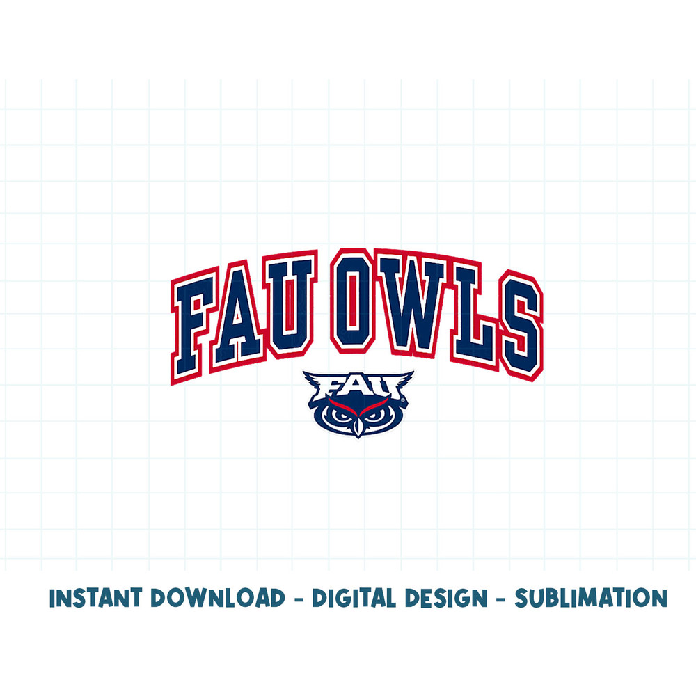 Florida Atlantic Owls Womens Arch Over Heather Gray .jpg