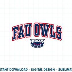 florida atlantic owls womens arch over heather gray