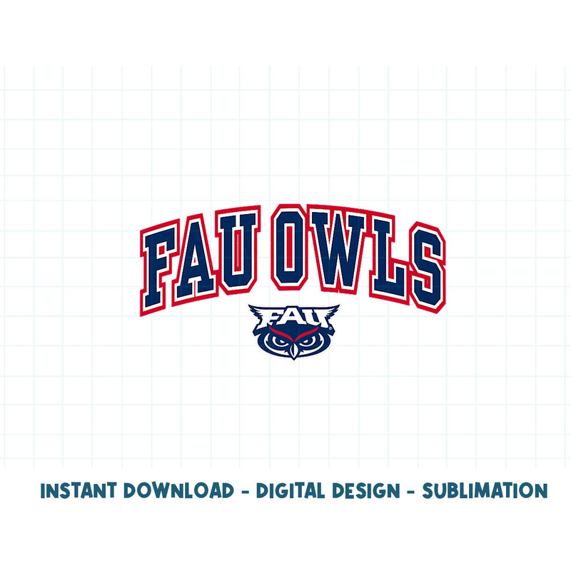 Florida Atlantic Owls Womens Arch Over Heather Gray .jpg