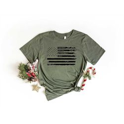 dad shirt, husband daddy protector hero shirt, vintage american flag sweatshirt, fathers day shirt, cool dad gift, patri