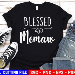 blessed memaw svg, grandma shirt svg, memaw quote svg, nana life svg, best grandmother svg, tribal svg files for cricut