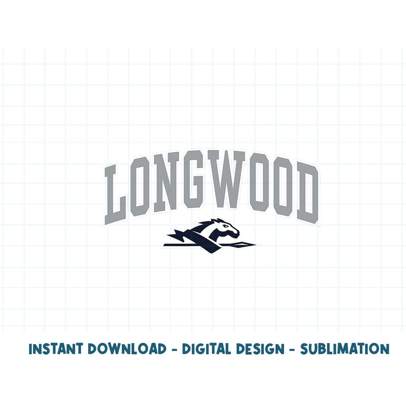 Longwood Lancers Arch Over Navy Officially Licensed .jpg