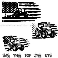 us farm tractor svg, us tractor svg, farm tractor png, tractor clipart, tractor svg, us distressed flag svg, tractor dxf