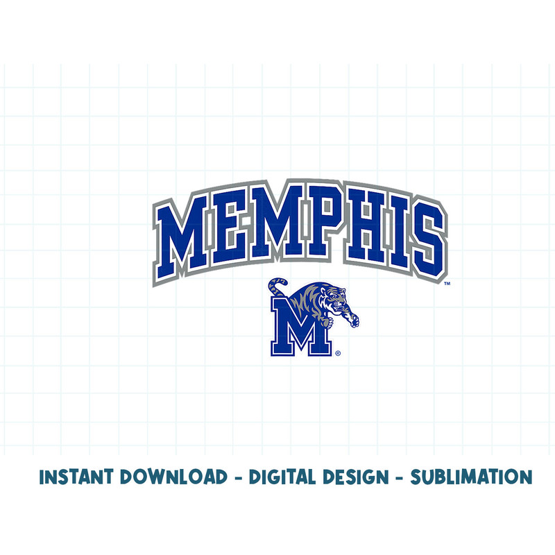 Memphis Tigers Arch Over Dark Heather  .jpg