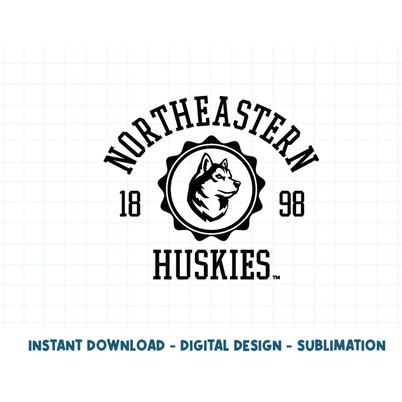 Northeastern Huskies Stamp 1898 Officially Licensed  .jpg