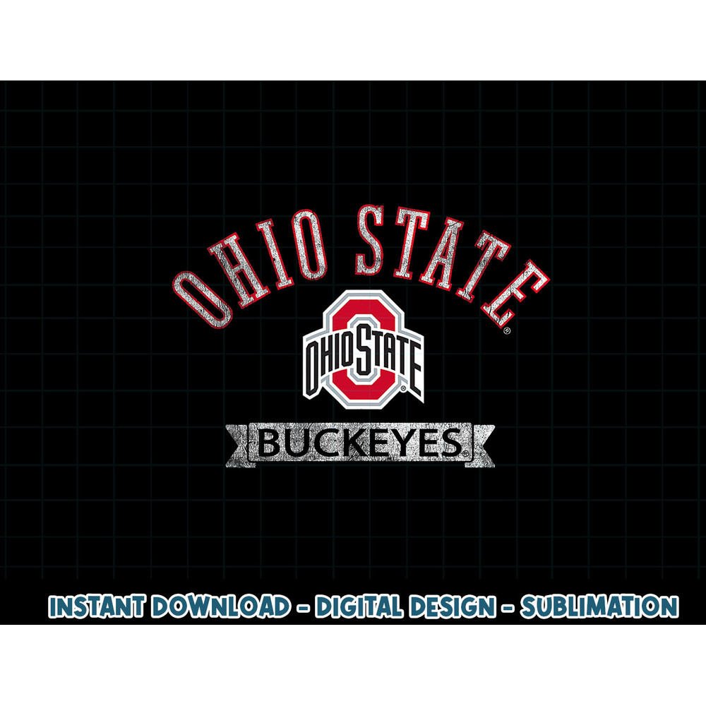 Ohio State Buckeyes Distressed Banner Black  .jpg