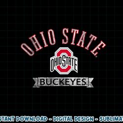 ohio state buckeyes distressed banner black