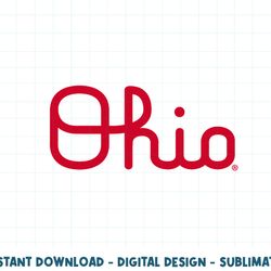 ohio state buckeyes womens curisive logo black