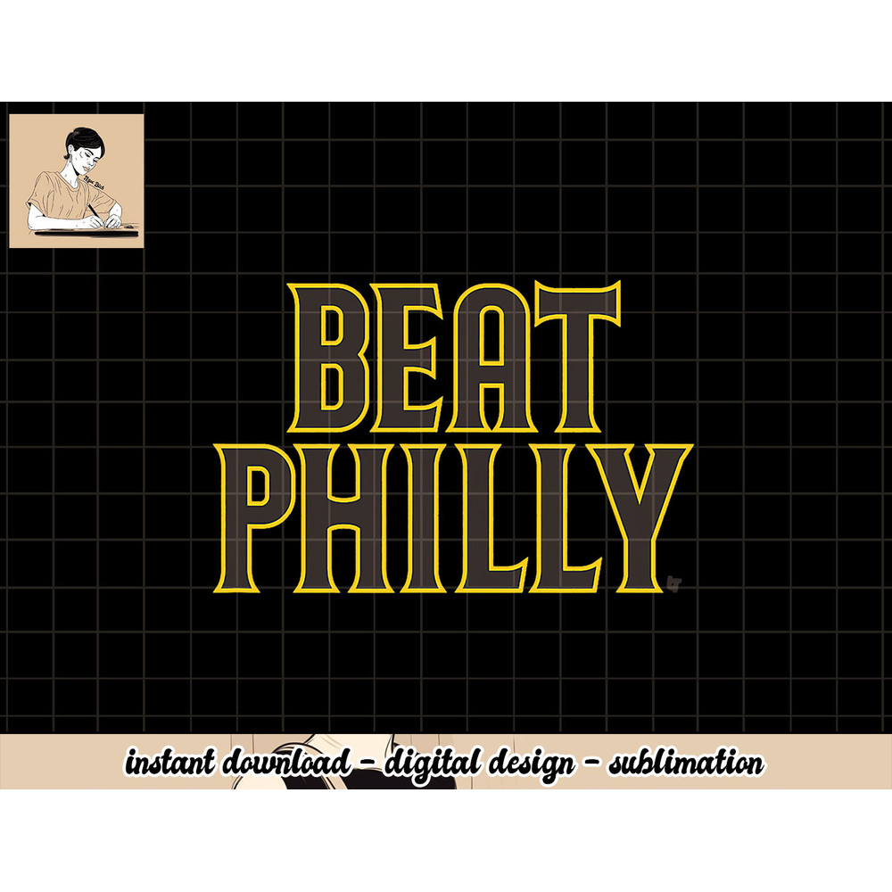 Beat Philly (White) - San Diego Baseball png, sublimation.jpg