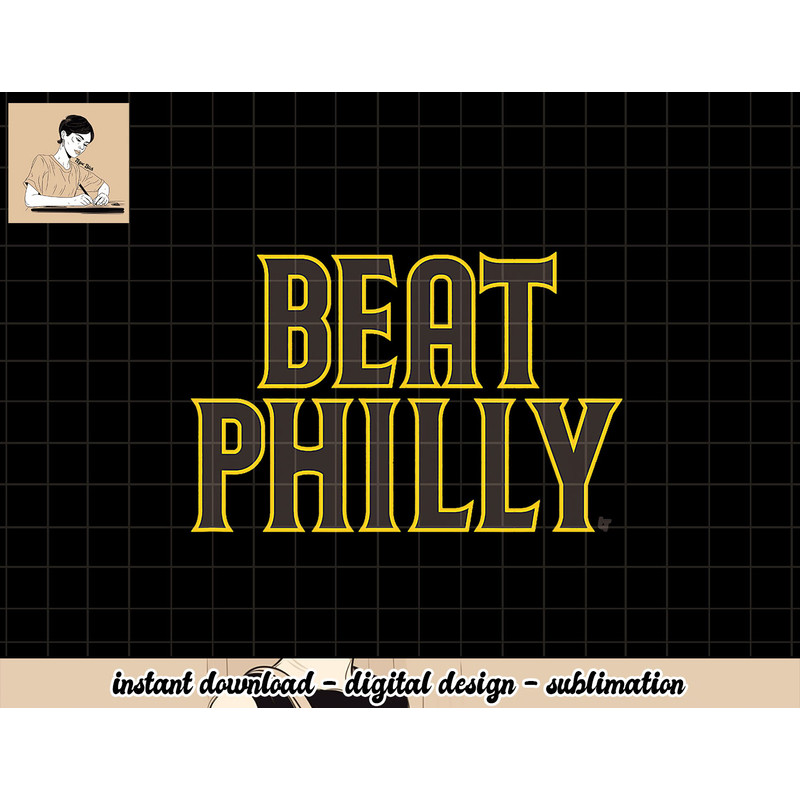 Beat Philly (White) - San Diego Baseball png, sublimation.jpg