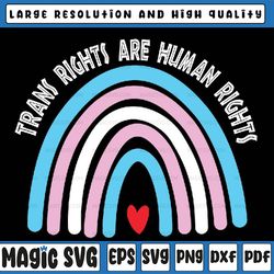 Trans Rights Are Human Rights Svg Design, Pride Celebration Svg, Transgender Rights, LGBT Svg, Digital Download