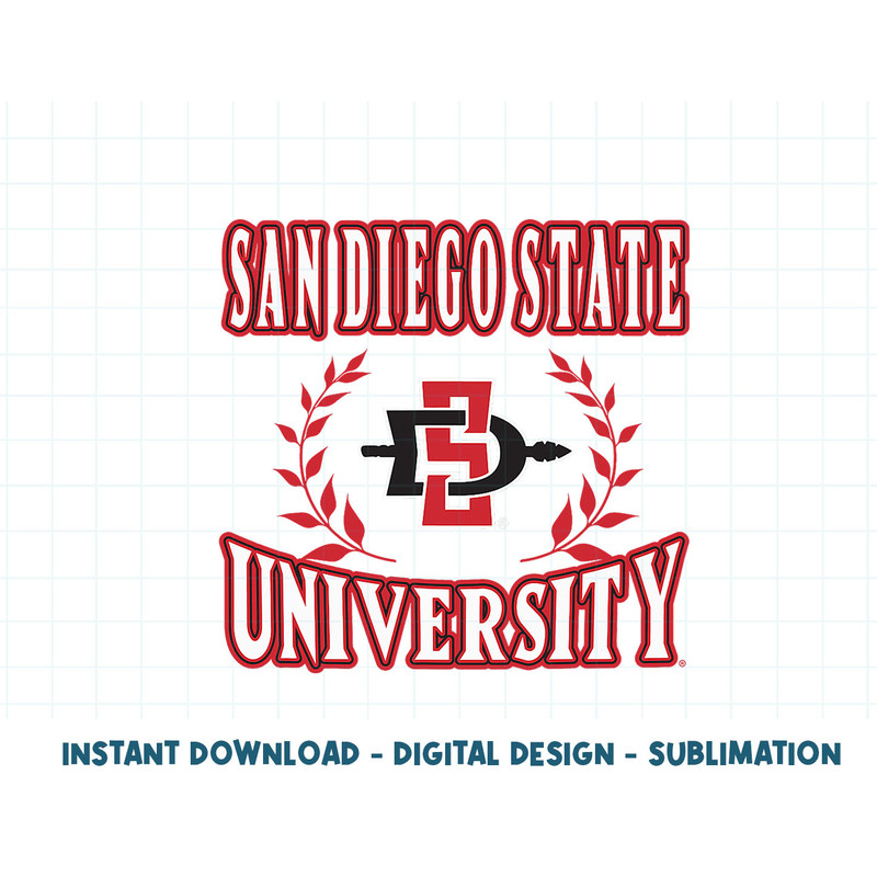 San Diego State Aztecs Laurels Black Officially Licensed .jpg