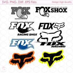 fox racing logo svg, motocross fox racing, mountain bike bundle svg, fox racing svg, brand logo svg
