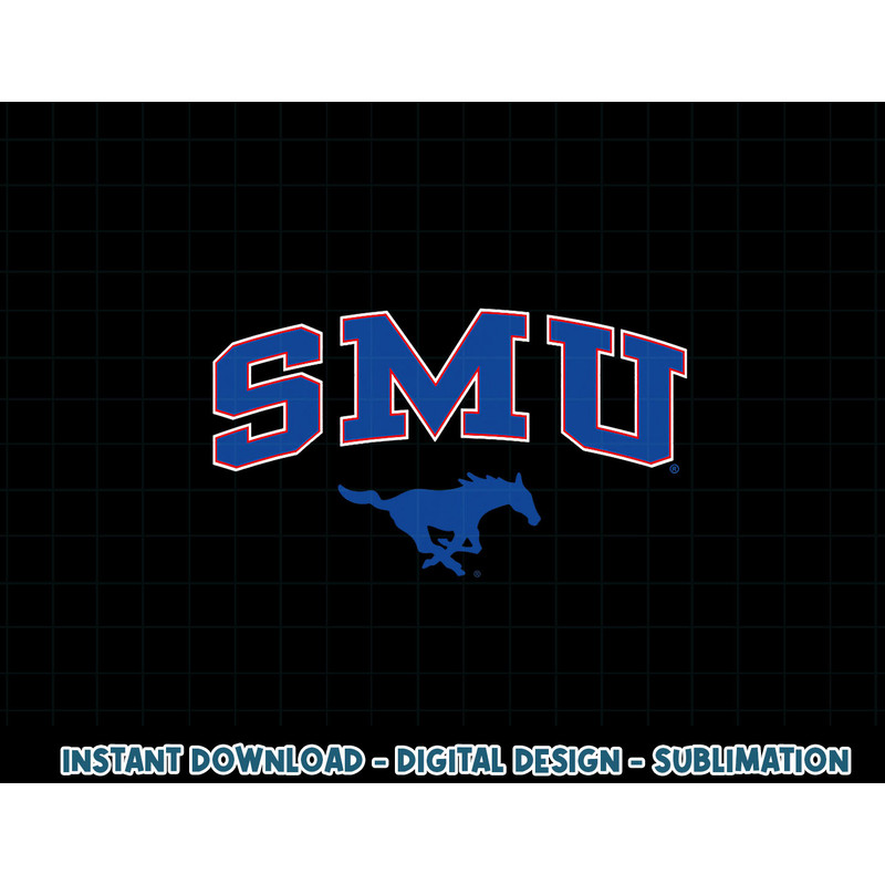SMU Mustangs Arch Over Red Officially Licensed .jpg