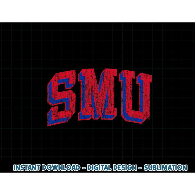SMU Mustangs Retro Arch Block .jpg