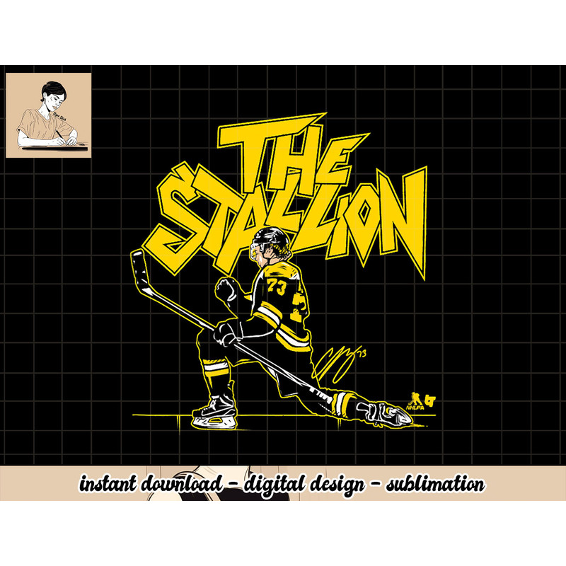 Charlie McAvoy The Stallion - Boston Hockey png, sublimation.jpg