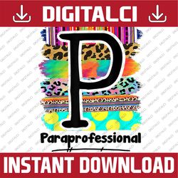 paraprofessional back to school squad first day of school png file sublimation