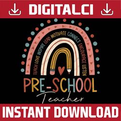 pre school teacher back to school teacher png file sublimation