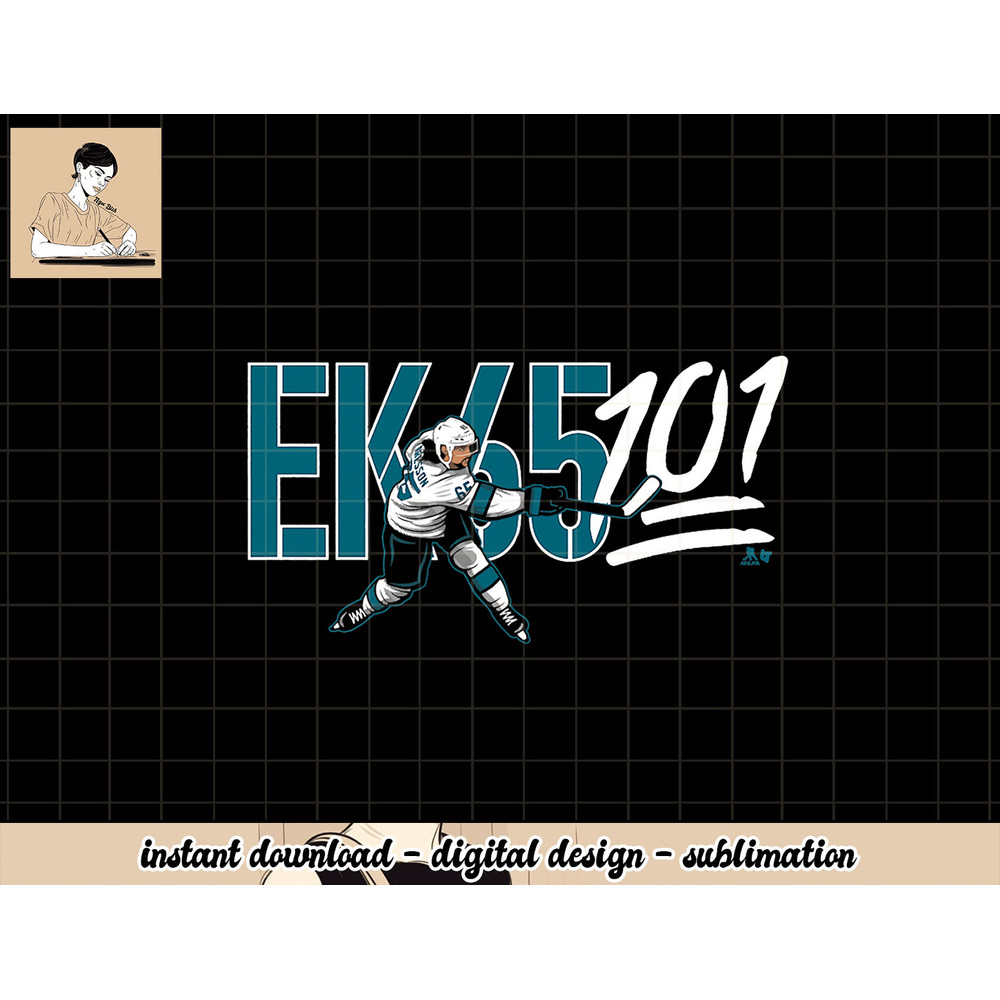 Erik Karlsson - 101 Points - San Jose Hockey png, sublimation.jpg