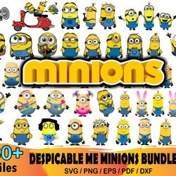 80 despicable me minions bundle svg, minion svg, minion svg, minion kelvin svg, minion vector, minion clipart, despicabl