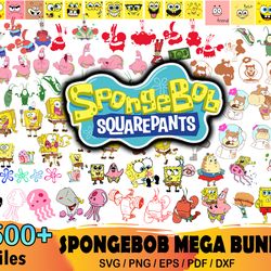 1500 spongebob mega bundle, cartoon svg, spongebob svg, gary svg, cartoon svg, spongebob svg, gary svg, squidward svg, p