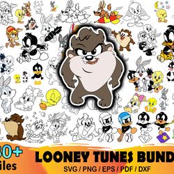 80 looney tunes bundle svg, looney tunes svg, baby looney svg, looney tunes svg, baby looney svg, taz svg, daffy svg, bu