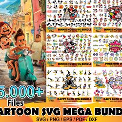 25000 cartoon bundle svg, disney svg, princess svg, disney giant svg, disney lovers svg, disney movies svg, disney princ