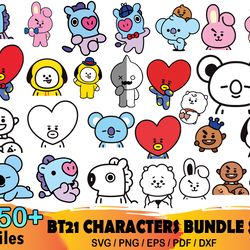 150 bt21 characters bundle svg, bt21 svg, bt21 characters face svg, bt21 characters svg, bt21 stickes svg, bt21 svg, bts
